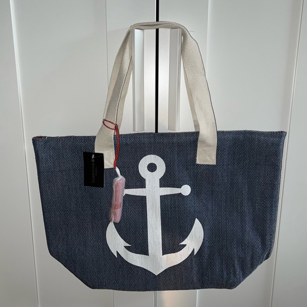 Insulated beach tote bag
